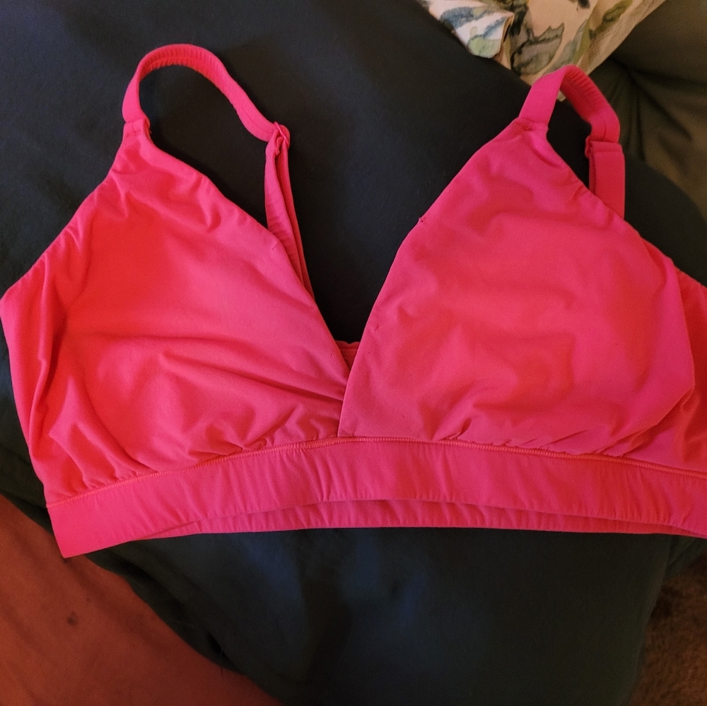 SKIMS Hot Pink Wireless Triangle Bralette